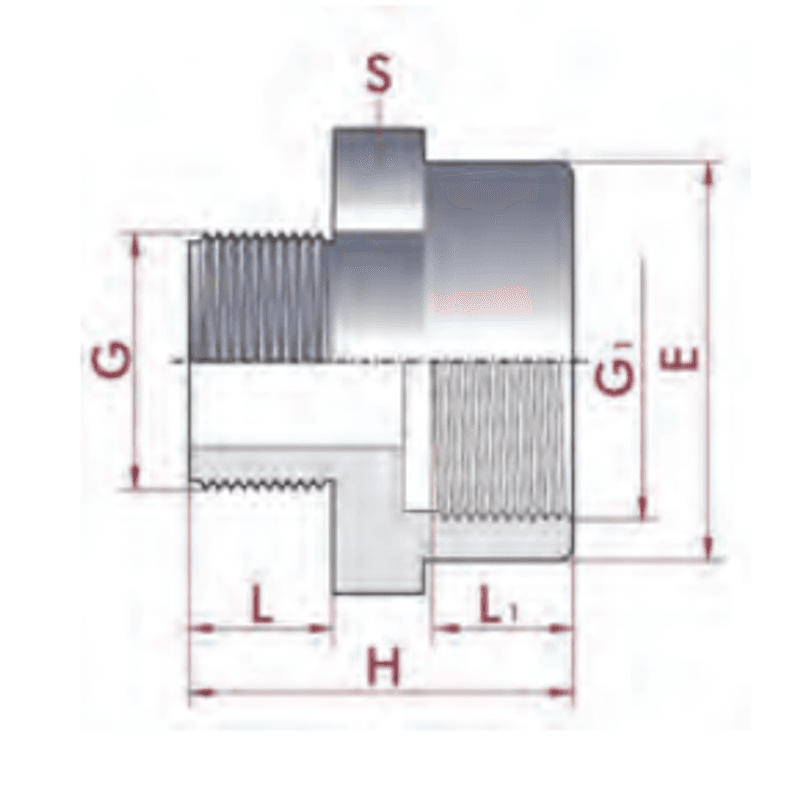 Reduksjon | 2½'' Innv.gj. X 2'' Utv.gj. PN 10