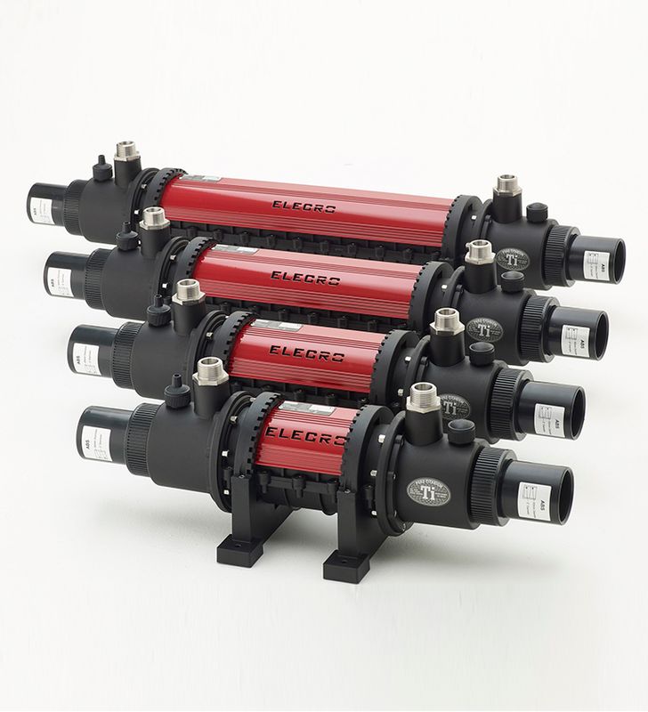 Varmeveksler Elecro Titan sst Spiral og Shell 36-95KW