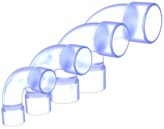 Hovedbilde PVC Albue | Ø50mm Transparent 