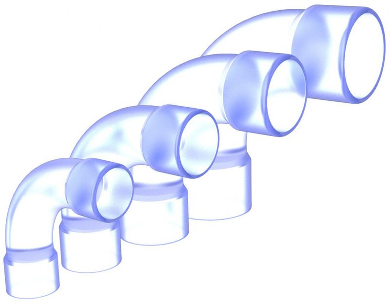 PVC Albue | Ø50mm Transparent 