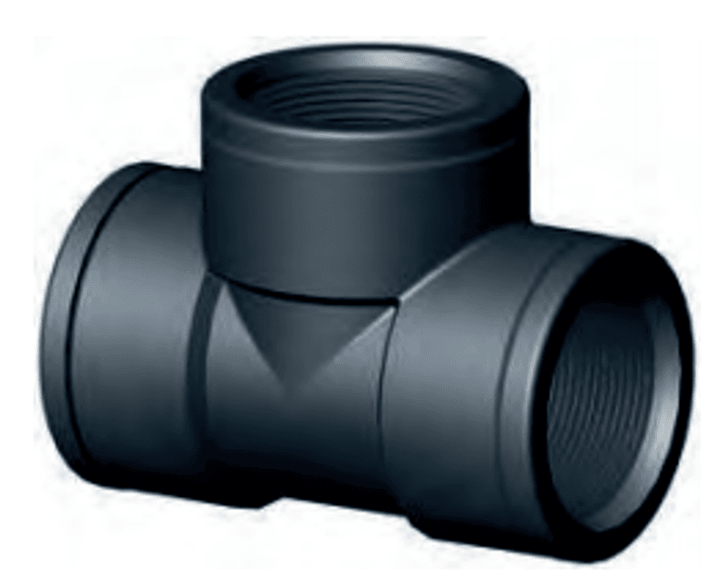 PP T-Stykke | Innv. Gj.  1''