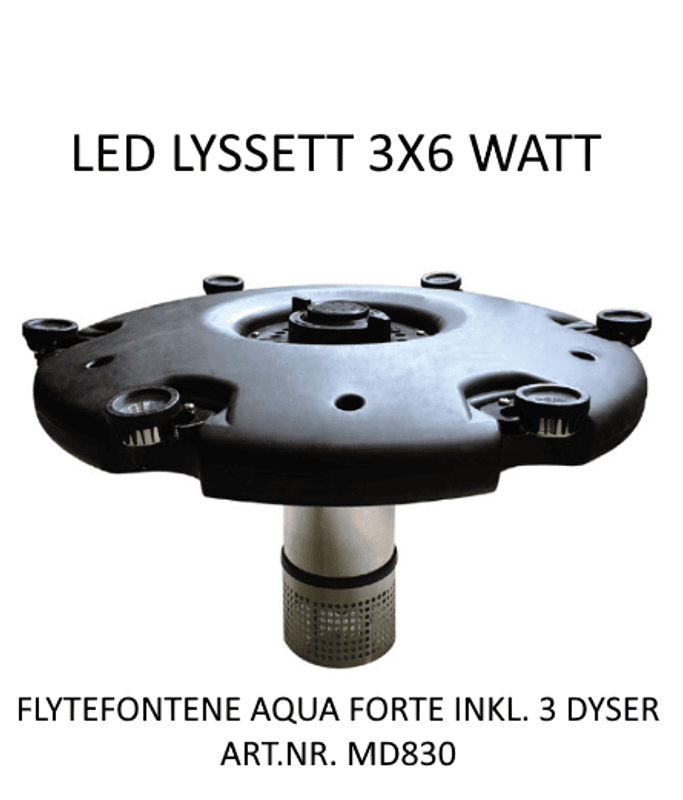 Aquaforte Lys Set | Flytende Fontene  3X6W