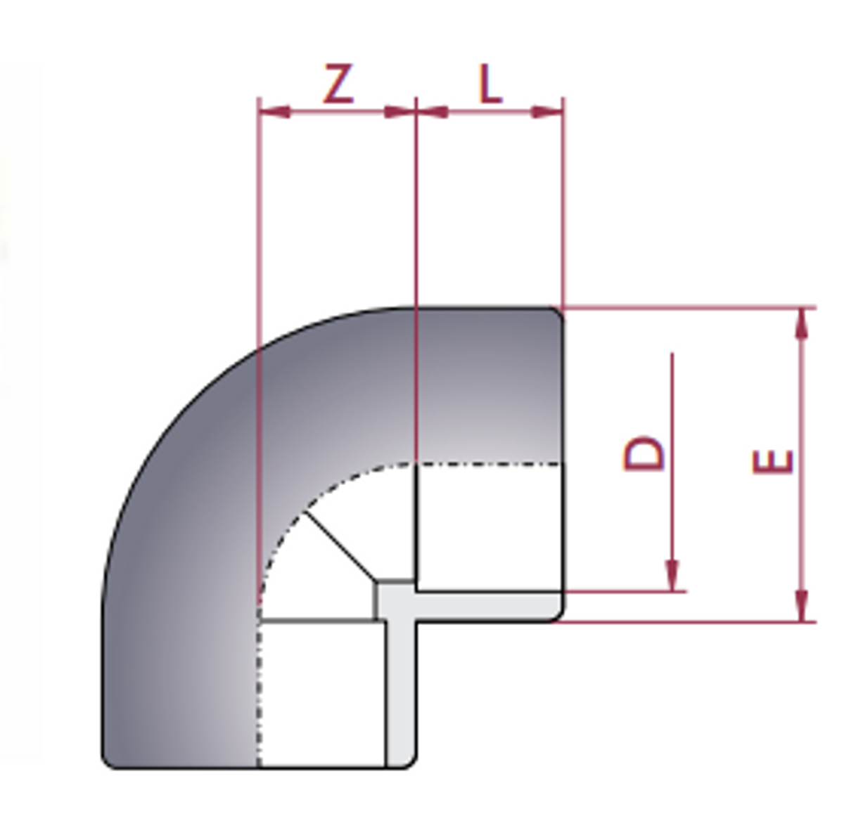 ALBUE 75MM 90 PN 16