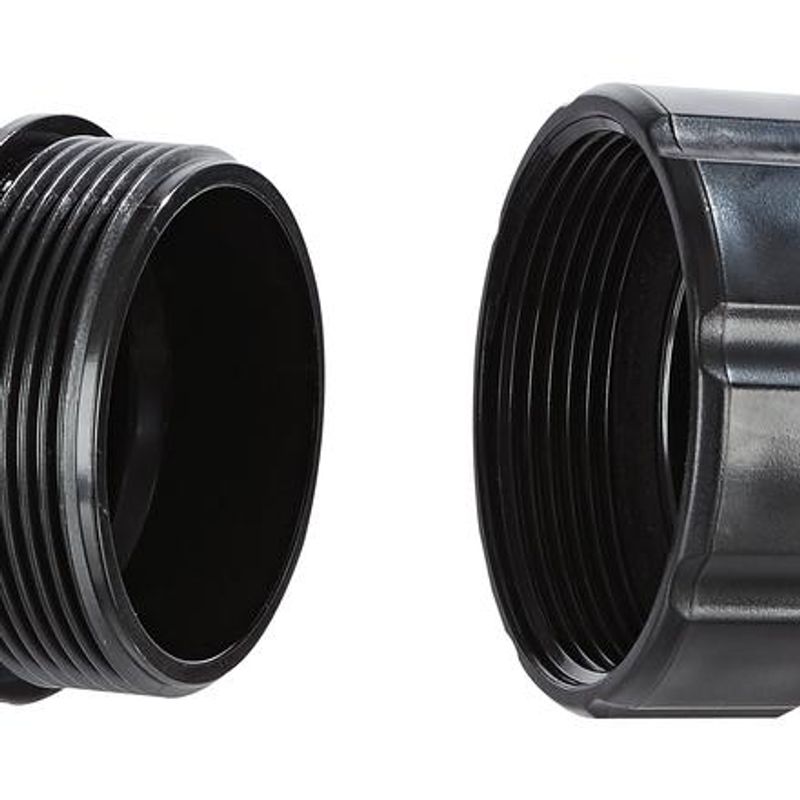 Slangeskjøt gjenget PP | 38mm/1½“